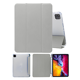 Smart PU Leather Stand with Pen Holder - GRAY for iPad Pro 11 (5th / 2024) (Only Ground Shipping)