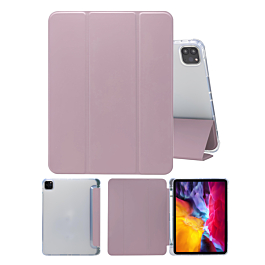 Smart PU Leather Stand with Pen Holder - PINK for iPad Pro 11 (5th / 2024) (Only Ground Shipping)
