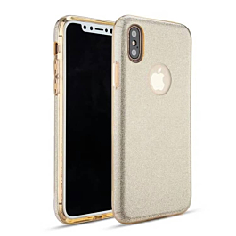 Shiny Film Material Innovation TPU Case - GOLD for iPhone XR (Only Ground Shipping)