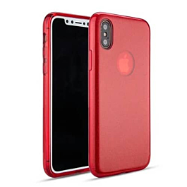 Shiny Film Material Innovation TPU Case - RED for iPhone XR (Only Ground Shipping)
