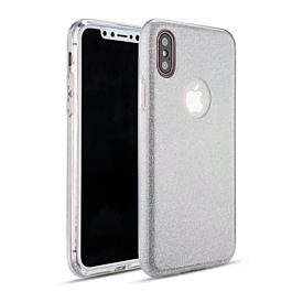 Shiny Film Material Innovation TPU Case - SILVER for iPhone XR (Only Ground Shipping)