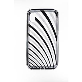 Bling Lines Pattern Hybrid Fusion Bumper Clear Crystal Case - 1 for iPhone XR (Only Ground Shipping)
