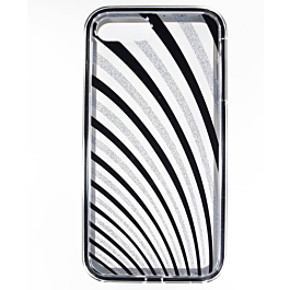 Lines Pattern Hybrid Fusion Bumper Clear Crystal Case - 1 for iPhone 8P / 7P (Only Ground Shipping)