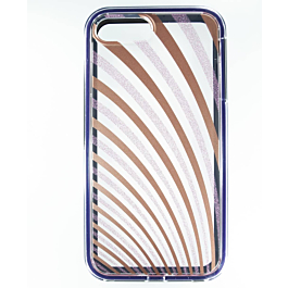 Lines Pattern Hybrid Fusion Bumper Clear Crystal Case - 7 for iPhone 7G / 8G / SE 2020 (Only Ground Shipping)