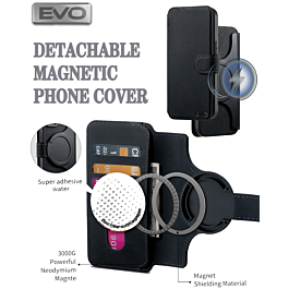 EVO Magnetic Phone Wallet Case - BLACK for Universal 6.1" (Only Ground Shipping)