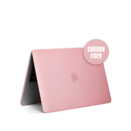 Carbon Fiber Protective Case (PINK) for Macbook Air 13.3 (A1932 / A2179 / A2337) (Only Ground Shipping)