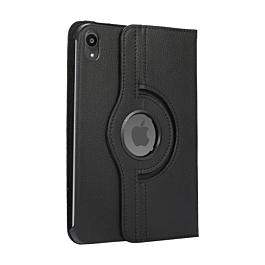360 Degree Rotating Swivel Stand Case - BLACK for iPad Mini 6 / 7 (A17 Pro) (Only Ground Shipping)