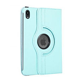 360 Degree Rotating Swivel Stand Case - LIGHT BLUE for iPad Mini 6 / 7 (A17 Pro) (Only Ground Shipping)