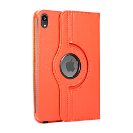 360 Degree Rotating Swivel Stand Case - ORANGE for iPad Mini 6 / 7 (A17 Pro) (Only Ground Shipping)
