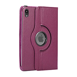 360 Degree Rotating Swivel Stand Case - PURPLE for iPad Mini 6 / 7 (A17 Pro) (Only Ground Shipping)