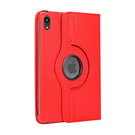 360 Degree Rotating Swivel Stand Case - RED for iPad Mini 6 / 7 (A17 Pro) (Only Ground Shipping)