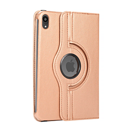 360 Degree Rotating Swivel Stand Case - ROSE GOLD for iPad Mini 6 / 7 (A17 Pro) (Only Ground Shipping)