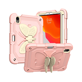 Protective Butterfly Stand Desing Case - GREAM ROSE PINK for iPad Mini 6 / 7 (A17 Pro) (Only Ground Shipping)