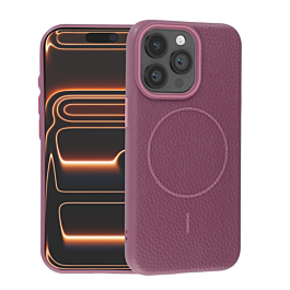 Magnetic Leather Soft Cases - SUNSET PURPLE for iPhone 12 / 12 Pro (Only Ground Shipping)