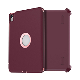 Heavy Duty Case with Clip - MAROON PINK for iPad Air 4 / Air 5 / Pro 11 (1st / 2nd / 3rd / 4th) (Only Ground Shipping)
