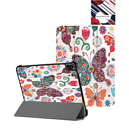 Old Style Notebook Design Case - BUTTERFLY for iPad Air 13 2024 / Pro 12.9 (3rd / 4th / 5th / 6th) (Only Ground Shipping)