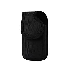 Vertical Rugged Pouch (5")  In Black Velcro Closure with Cardboard - BLACK (Only Ground Shipping)