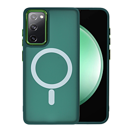 Galaxy S20FE New Magnetic Wireless Charging Case - DARK GREEN (Only Ground Shipping)
