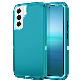 Heavy Duty Case for Galaxy S22 (LIGHT TEAL) (Only Ground Shipping)
