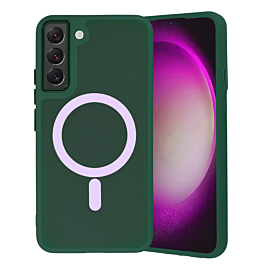 Galaxy S22 Plus New Magnetic Wireless Charging Case - DARK GREEN (Only Ground Shipping)