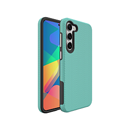 Galaxy S23 FE Shock Absorption Protective Dual Layer Case - TEAL (Only Ground Shipping)