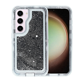 Galaxy S23 Plus Glitter Liquid Case - BLACK (Only Ground Shipping)