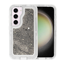 Galaxy S23 Plus Glitter Liquid Case - SILVER (Only Ground Shipping)