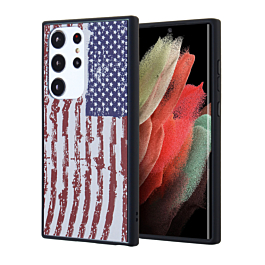 Galaxy S23 Plus Square Case - US FLAG (Only Ground Shipping)