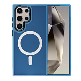 Galaxy S23 Ultra New Magnetic Wireless Charging Case - NAVY BLUE (Only Ground Shipping)