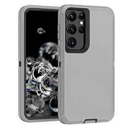 Heavy Duty Case for Galaxy S23 Ultra (GRAY & BLACK) (Only Ground Shipping)