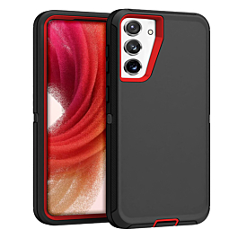 Heavy Duty Case for Galaxy S24 / S25 (BLACK & RED) (Only Ground Shipping)