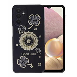 Galaxy S24FE Luxury Diamond Shiny Cases with Ring - BLACK (Only Ground Shipping)