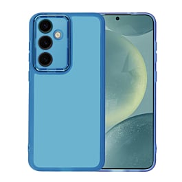 Soft Silicone Transparent Case - LIGHT BLUE for Galaxy S24FE (Only Ground Shipping)
