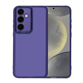 Soft Silicone Transparent Case - PURPLE for Galaxy S24FE (Only Ground Shipping)