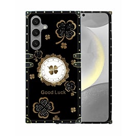 Galaxy S24FE Lucky Flowers Design Case - BLACK (Only Ground Shipping)