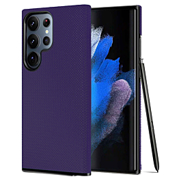 Galaxy S24 Ultra Shock Absorption Protective Dual Layer Case - PURPLE (Only Ground Shipping)
