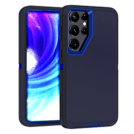 Heavy Duty Case for Galaxy S24 Ultra (DARK BLUE & BLACK) (Only Ground Shipping)