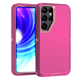 Heavy Duty Case for Galaxy S24 Ultra (HOT PINK) (Only Ground Shipping)