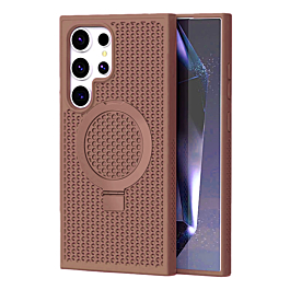 Galaxy S24 Ultra Heat Dissipation Case with Kickstand - ROSE PINK (Only Ground Shipping)