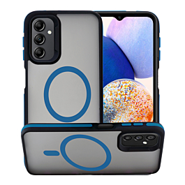 Bicolor Matte Magnetic Translucency Case - DARK BLUE for Galaxy S25FE (Only Ground Shipping)