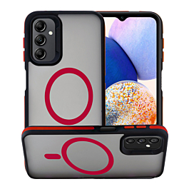 Bicolor Matte Magnetic Translucency Case - RED for Galaxy S25FE (Only Ground Shipping)