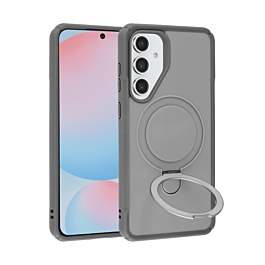 Shockproof Case with Magnetic Kickstand - GRAY for Galaxy S25FE (Only Ground Shipping)