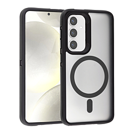 Galaxy S25 Plus Magsafe Dual-Color TPU Matte Case - BLACK (Only Ground Shipping)