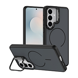 Shockproof  TPU Wireless Charging Case with Camera Stand Camera Stand -BLACK for Galaxy S26 (Only Ground Shipping)