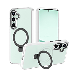 Carbon Wireless Charging Case with Ring Stand - CLEAR for Galaxy S26 (Only Ground Shipping)
