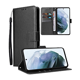 Leather Wallet Case with Card Slot - BLACK for Galaxy S26 Plus (Only Ground Shipping)