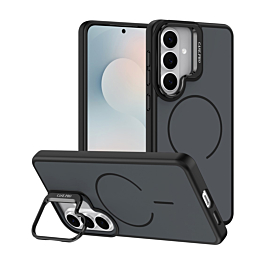 Shockproof  TPU Wireless Charging Case with Camera Stand Camera Stand - BLACK for Galaxy S26 Plus (Only Ground Shipping)