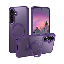 Galaxy S26 Plus Carbon Wireless Charging Case with Ring Stand - PURPLE (Only Ground Shipping)
