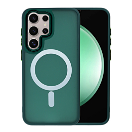 Galaxy S26 Ultra New Magnetic Wireless Charging Case - DARK GREEN (Only Ground Shipping)