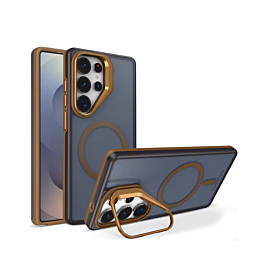 Translucent Slim Case Wireless Charging w/ Stand - BROWN for Galaxy S26 Ultra (Only Ground Shipping)